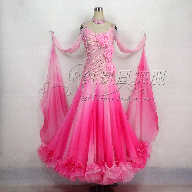 Red Phoenix Beautiful New Morden Dance Wear Morden Racing Suit National Standard Dance Dress National Standard Performance BR179