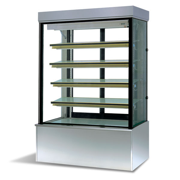 Stiffness Cake Cabinet 1 2 m Stainless Steel Vertical Cake Cabinet Fresh cabinet cake Showcase Stiff Force