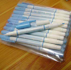 Little hedgehog embroidery shop-Japan JHG double-headed water-soluble pen blue grid white correction