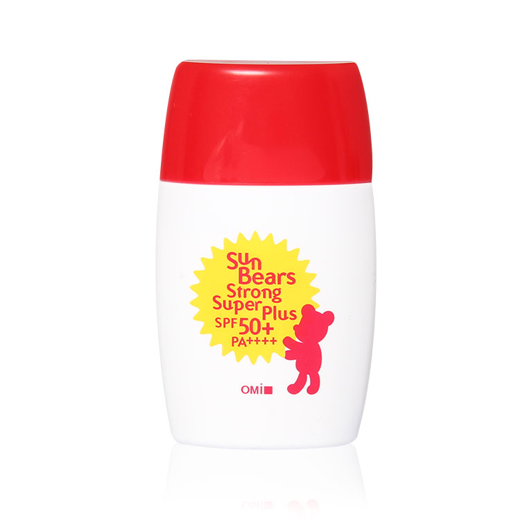 OMI近江兄弟小熊防晒霜SPF50 30ml 红色超强防晒 很清爽 台北直发