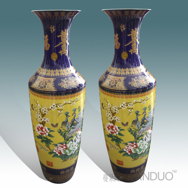 Manduo ceramics Jingdezhen hand-painted pastel vases Elegant vases Affordable gift porcelain Living room decorations