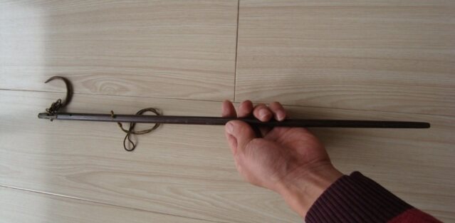 T1453 Qing Dynasty red wood small called bag paste very good workmanship fine degree and balance