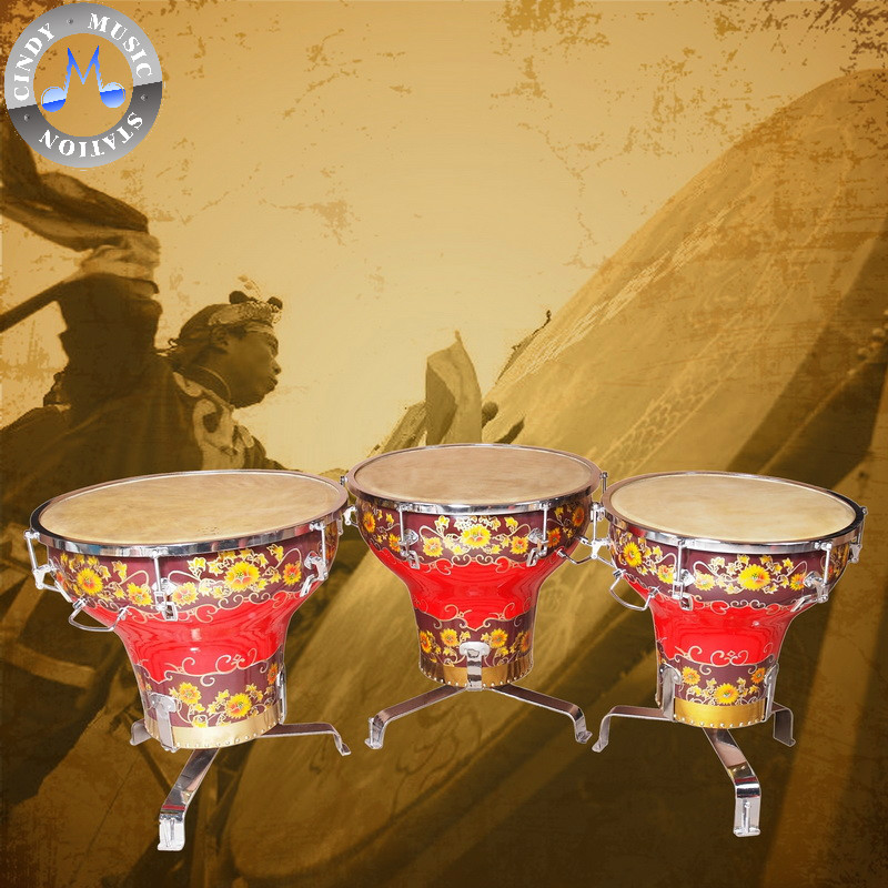 Suzhou Flower Pot Drum National Timpani Drum 16 18 20 inch Folk Music Timpani Drum (needed to be customized) Five-tone drum