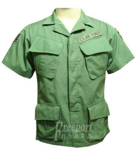 American Vietnam War version short sleeve blouses anti-scraping cloth fabric sturdy and abrasion resistant