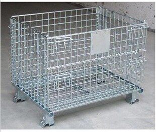 Manufacturer direct sales A-5 galvanized folding bin storage cage iron cage logistics box 1000 * 800 * 840