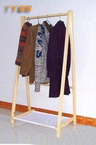  Solid wood hangers clothes racks floor racks folding coat racks