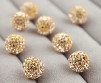 Soft Tao series pure handmade color drill ball 6M-16M double hole through hole straight hole ornament accessories 362