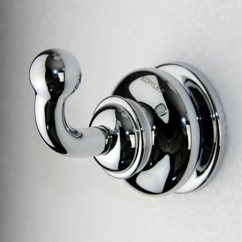 Kohler Hardware pendant K-12156T-CP BN BV Fairfax single coat hook Bathroom hook