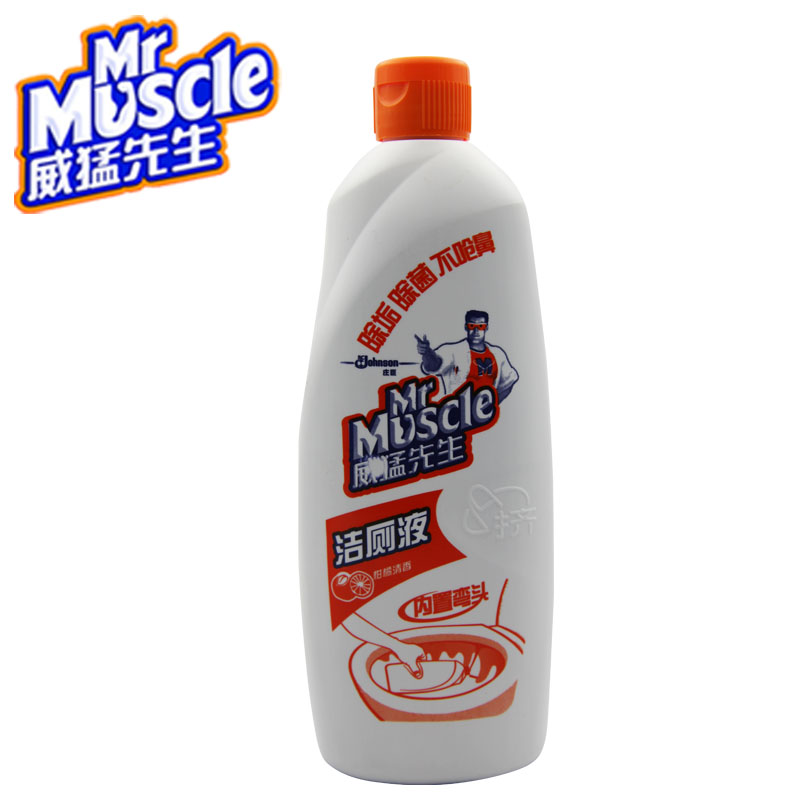 威猛先生洁厕液柑橘清香500g 蓝泡泡洁厕宝灵块厕所除臭清洁剂