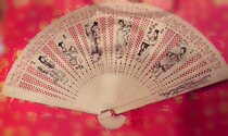 Incense wood fan craft fan