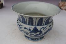 Jiajing blue-and-white long feng wen zha dou