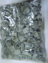 Network crystal head sheath RJ45 crystal head sheath 8P8C gray 1000 packs