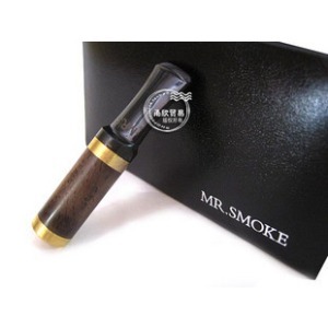 Hot sale MR SMOKE ebony cigarette holder handmade exquisite packaging gift box recycle cigarette holder