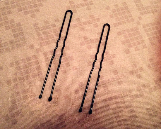 Dance special U type clip disc hair clip edge clip hairpin hairpin insert pure black steel clip pellet head