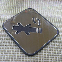 HONGYING Non-smoking sign Non-smoking sign Toilet sign Stainless steel sign