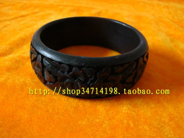 Beijing Carved Lacquer Bracelets Birthday Gifts Wedding Gifts Wealthy Peonies All the Best