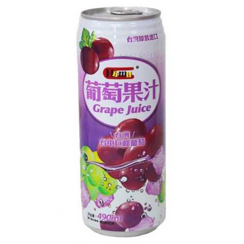 【天猫超市】台湾进口Hamu-红葡萄汁饮料490ml/听 营养果汁$