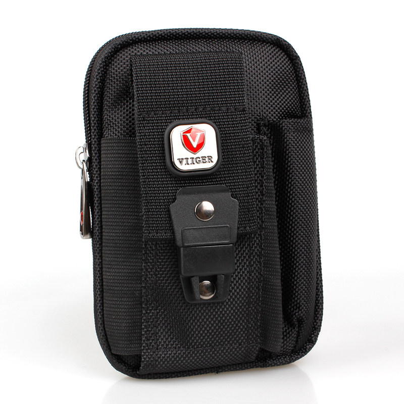 Men's 5 3-inch mobile phone fanny pack canvas coin purse wear belt multi-functional Korean version of single-layer ultra-thin sports hanging bag