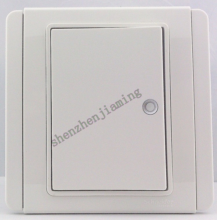 Schneider chwins E3000 Metrowhite series One fluorescent 86-type open double control switch-Taobao