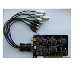 4-way full-time audio-video compression card 6802B chip monitoring card (compatibility super good) CS-4404