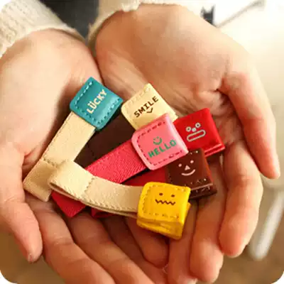 Korean version of the simple cable winder cable manager Cute data cable organizer Headphone winder contains 2