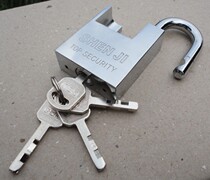 (Shenji brand) half package square blade padlock-thickened 50mm (Shenji lock industry-Hangzhou special distribution)