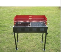 Xanodoji brand outdoor high foot vertical frying dual-purpose barbecue oven with windshield