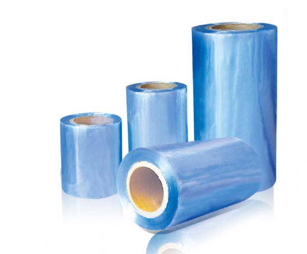HEAT SHRINK FILM SHRINK FILM TELESCOPIC FILM PVC HEAT SHRINK FILM BAG CYLINDER FILM PLASTIC PACKAGING FILM NEW MATERIAL UPSCALE BLUE