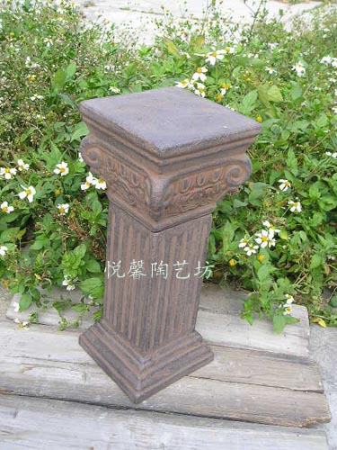 Eurostyle classical Roman column ceramic home Decorative Swing Piece Crafts Gift Pendulum accessories Furnishing Vintage Flower Pot columns