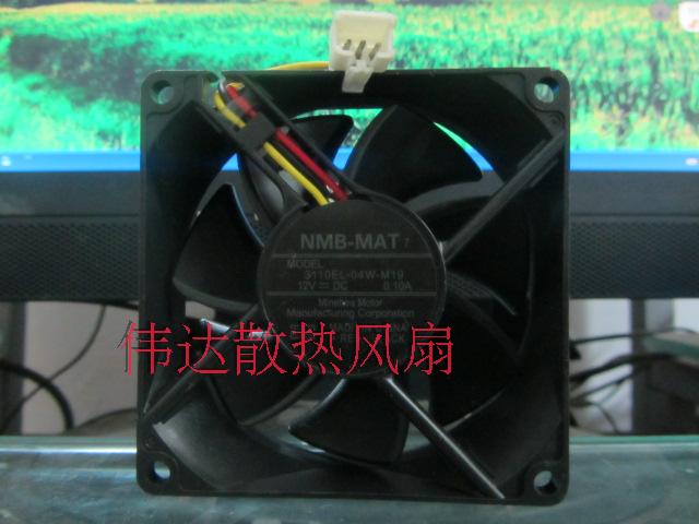 NMB 3110EL-04W-M19 8025 12V 12V 0 10A fan