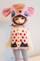 Cat and Origins Ball Sweater-White 6 points bb yosd