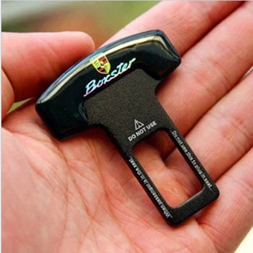 汽车安全带夹卡扣 保时捷911新卡宴918帕拉梅拉内饰改装插头插销