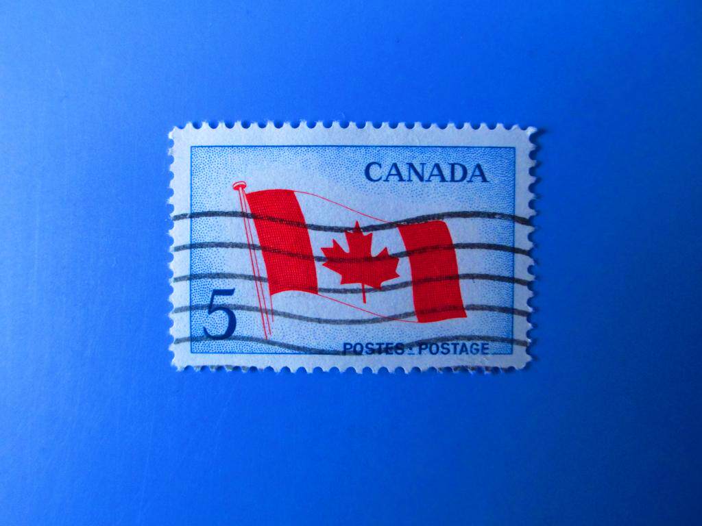 Foreign Stamp Canada 1965 Canadian Day Flag (engraving version) Letter Pin 1 All