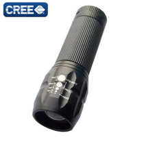 Imported high-power LED CREE strong light focusing flashlight three-speed lens focusing three-speed dimming