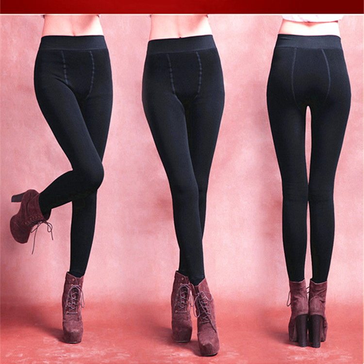 Winter Promotion New Seamless High Waist Thickening 90% Inner Lap Pants Double Plus Crotch Pearl Suede Not Down Double Layer
