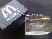 2000 South McDonalds Annual Meeting Gift Whale Dione Crystal Whale is great for McDonalds Remembrance