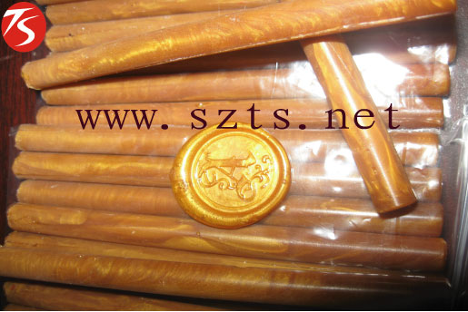 Gold color fire lacquer Colorful Fire Lacquer Stick Retro Wood Handle Fire Lacquer Print Seal Wax seal Wax Fire Lacquer Gun-Taobao