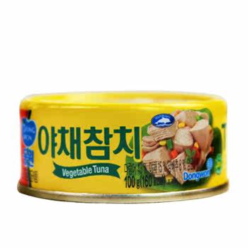 东远 金枪鱼罐头 蔬菜味 100g 韩国