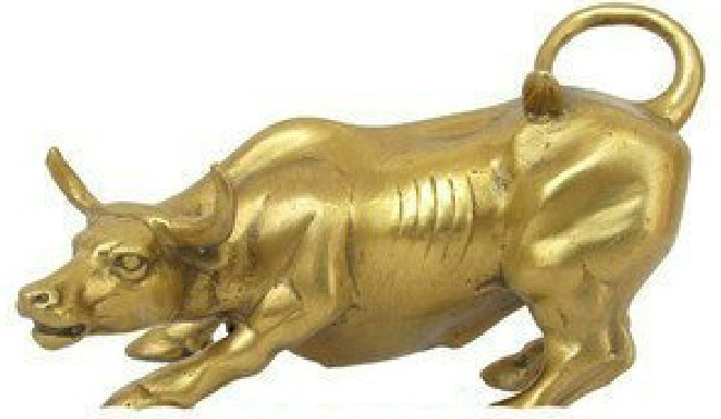 Buddha crafts gifts ornaments Wangcai Wall Street copper bulls ox transport head craft gifts ornaments ornaments cows cow ornaments