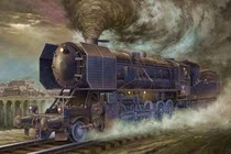 Trumpeter static assembly model 1 35 German BR-52 steam locomotive locomotive 00210