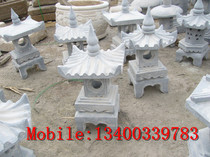 Imitation ancient stone sculpted stone lamp imitation ancient stone carving lantern green stone stone lantern stone lantern stone carving pendulum piece 019