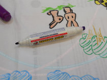 Double head two color clothes color drawing pen T-shirt DIY color drawing pen Japan Artline