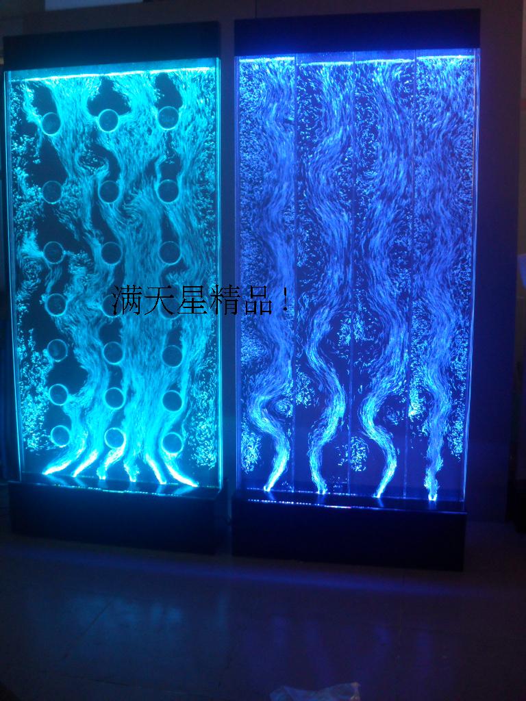 New colorful acrylic air water dance Feng Shui bubble wall water drop screen water curtain wall