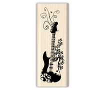 Inkadinkado 2009 WOOD STAMP * SEAL: 99307 guitar