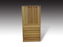 Sound element JB-07 wide 60X60X8 solid wood beech acoustic diffuser board