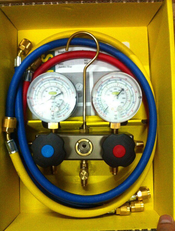 Original products Switzerland Double Table Valve R410 Air conditioning Pressure Pressure Gauge Pressure Gauge for Fluorine Table Refrigeration Accessories