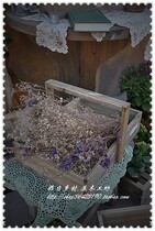 (Yesterdays Country) One-year-old vintage hand-made wooden flower gardening zakka groceries