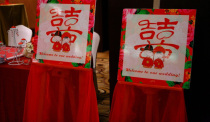 Mariage chinois à Shanghai Festive Chinese Wedding Greeting the Festive Greeting Cards Signs