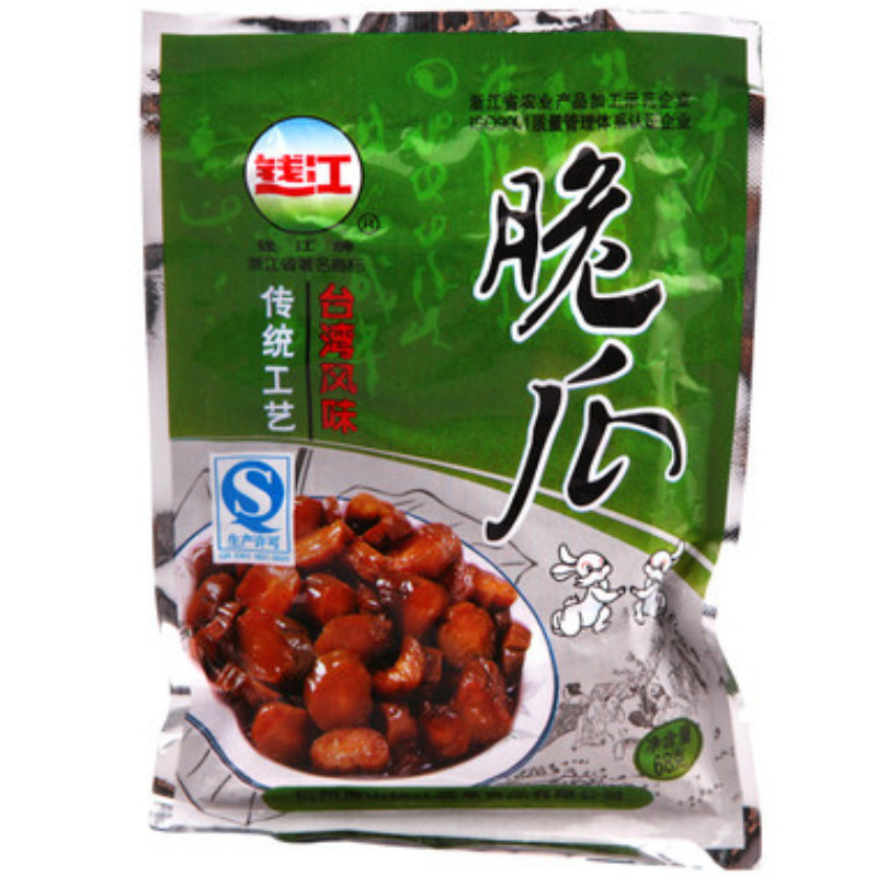 【天猫超市】钱江 脆瓜 68g/袋 酱菜酱瓜下饭菜 萧山特产台湾风味