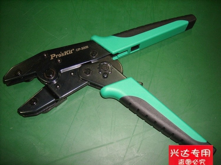 Taiwan Baogong CP-3005F bare YO copper terminal optical fiber coaxial hexagonal crimping pliers terminal pliers